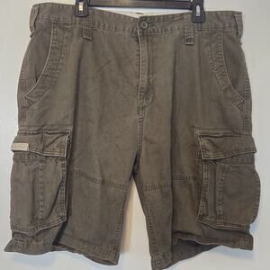 Nautica Jeans Co. Mens Cargo Shorts Size 38W Green Casual Work